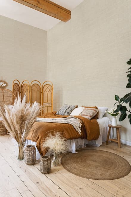 Beige Chenille Texture Wallpaper Mural