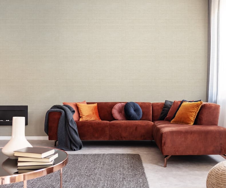 Beige Chenille Texture Wallpaper Mural