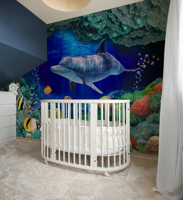 Undersea with Colorful Fish Wallpaper Mural