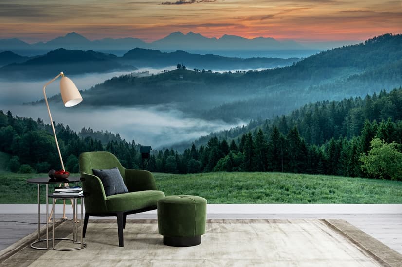 Mountain Scenic Landscape Wallpaper Mural