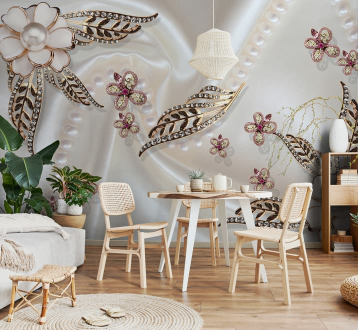 Pearl Flower Wallpaper Mural