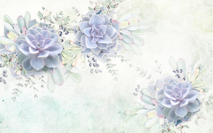 Elegant Petal Floral Wallpaper Mural