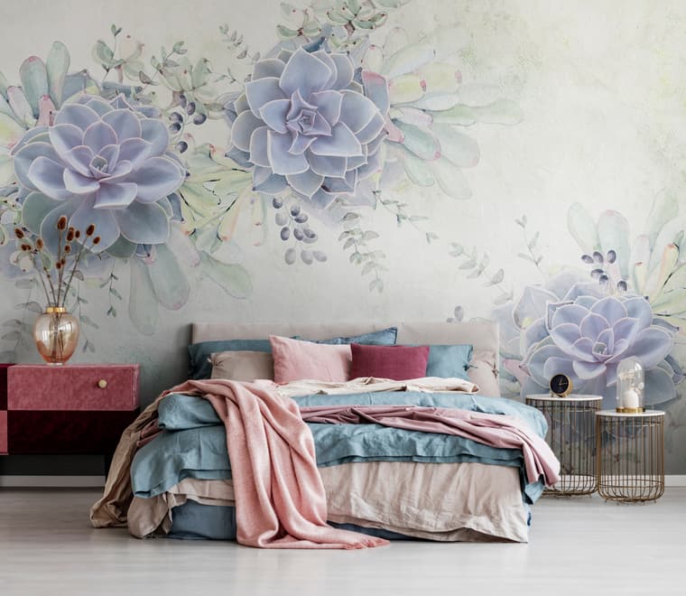 Elegant Petal Floral Wallpaper Mural