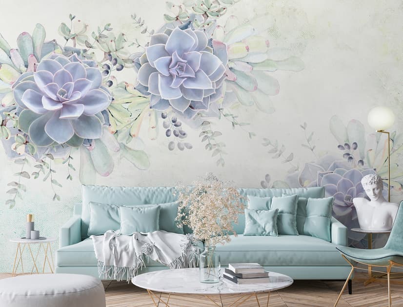 Elegant Petal Floral Wallpaper Mural