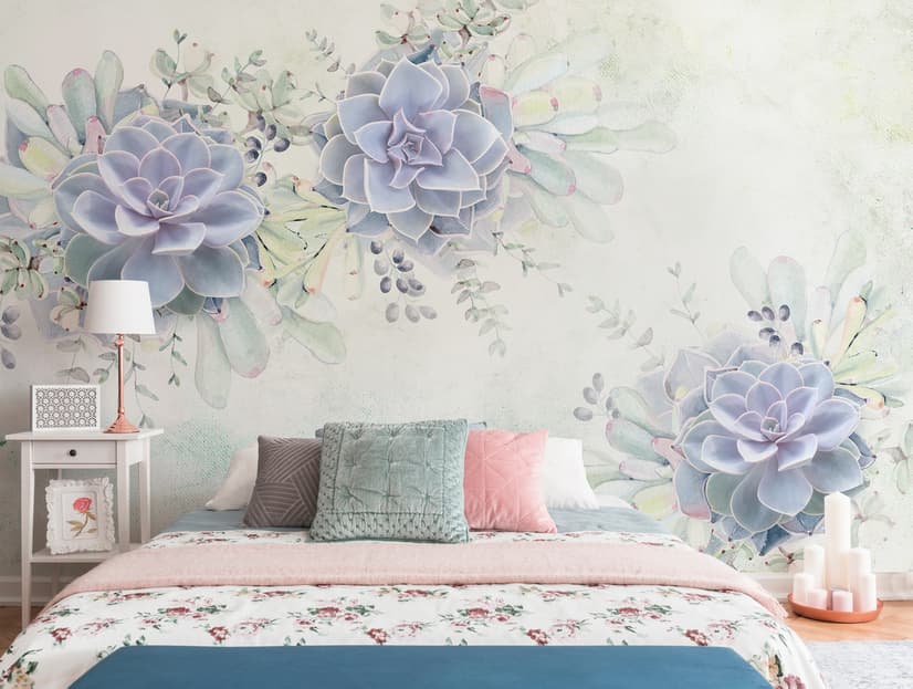 Elegant Petal Floral Wallpaper Mural