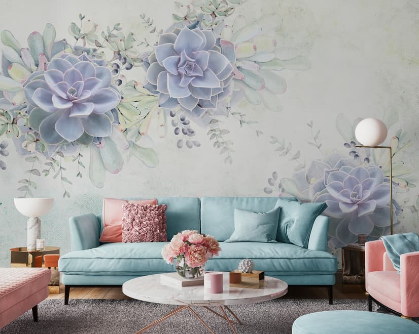 Elegant Petal Floral Wallpaper Mural