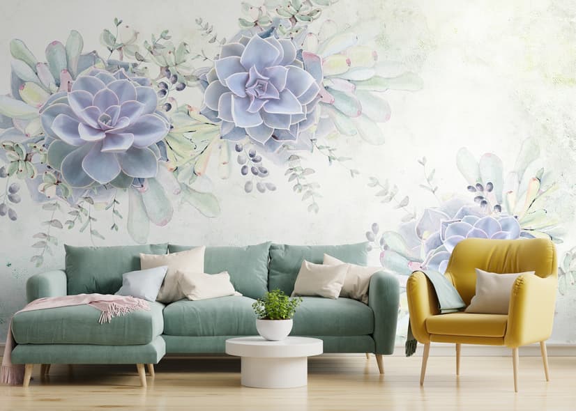 Elegant Petal Floral Wallpaper Mural