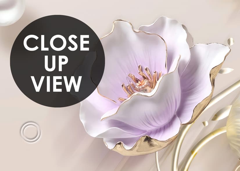 Jewelry Tulip Flower Wallpaper Mural