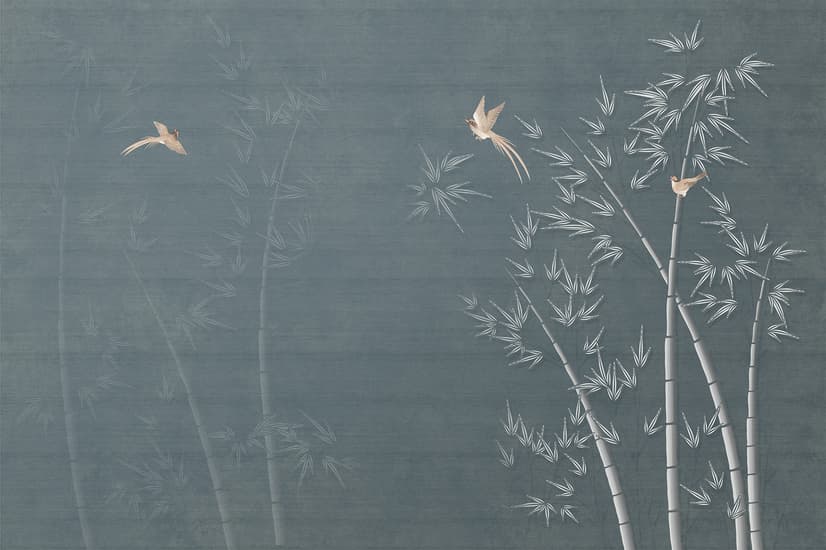 Watercolor Dark Forest Wallpaper Mural
