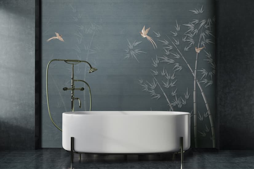 Watercolor Dark Forest Wallpaper Mural