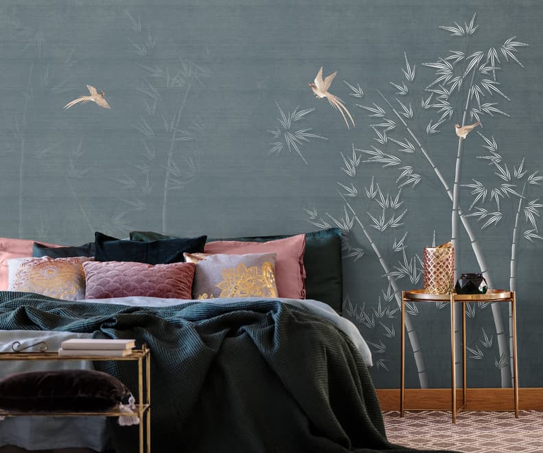 Watercolor Dark Forest Wallpaper Mural
