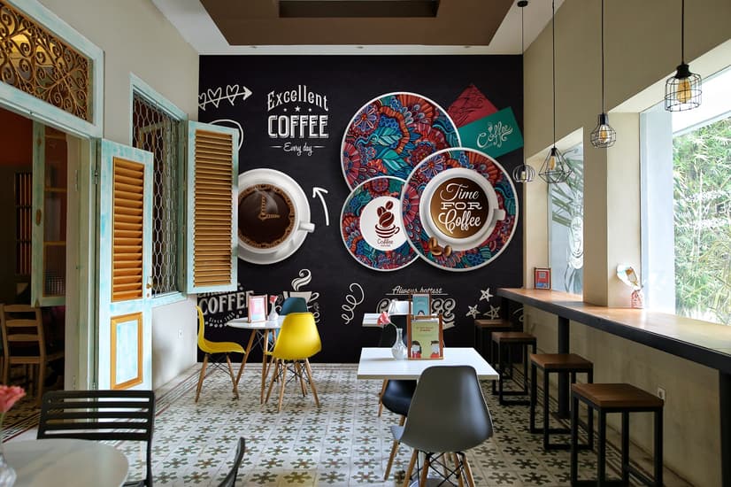 Vintage Coffee Wallpaper Mural