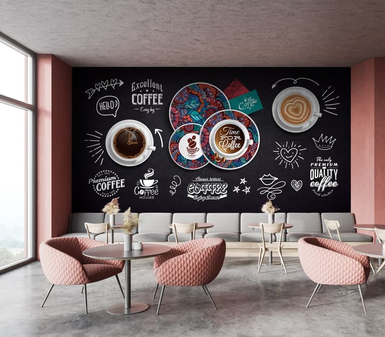 Vintage Coffee Wallpaper Mural