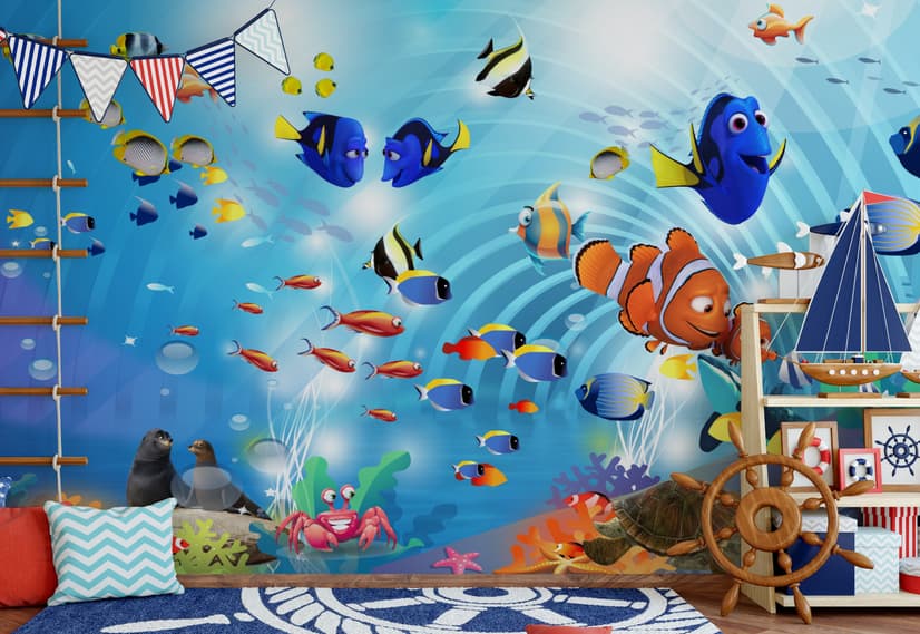 Cartoon Sea Wallpaper Mural