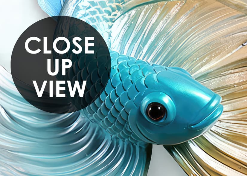 Abstrakte Guppy Fisch Fototapete