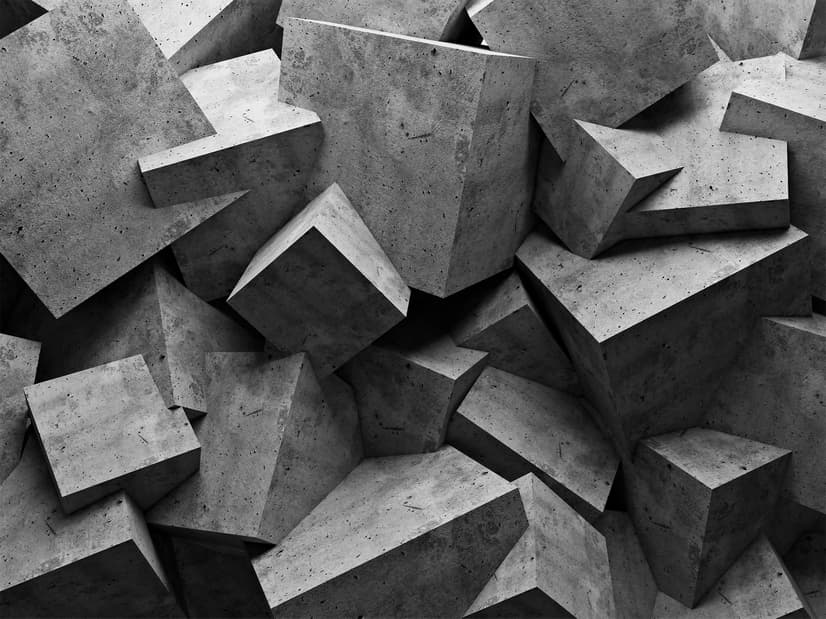 Modern Geometric Shapes Wallpaper Mural