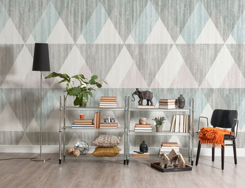 Trigon Geometric Shape Pattern Wallpaper Mural