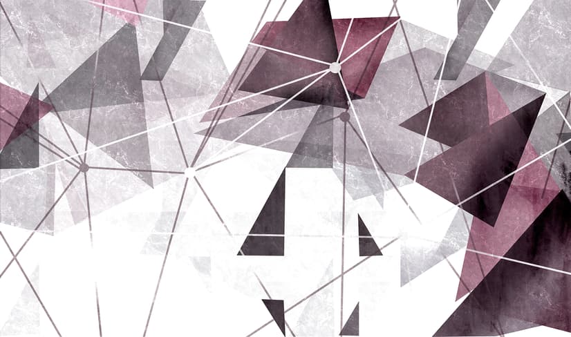 Modern Geometric Triangle Art Wallpaper Mural