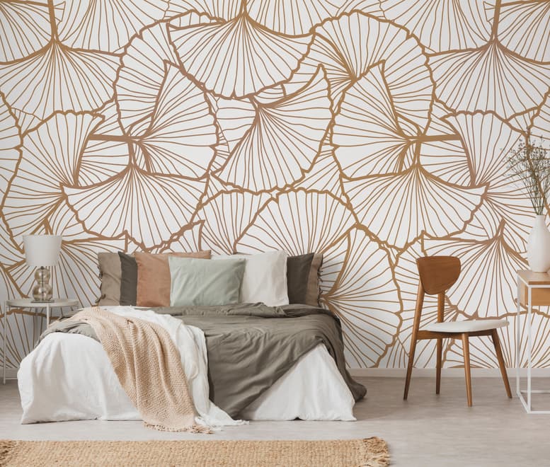 Ginkgo Leaf Wallpaper Mural