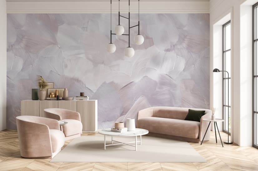 Abstract Soft Brush Wallpaper Mural