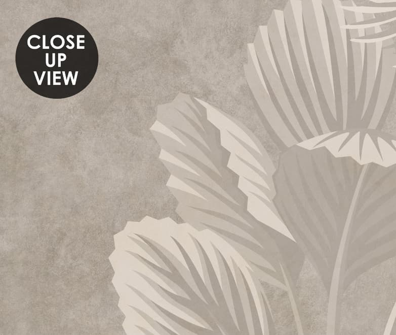 Monochrome Brown Nostalgic Rainforest Wallpaper Mural