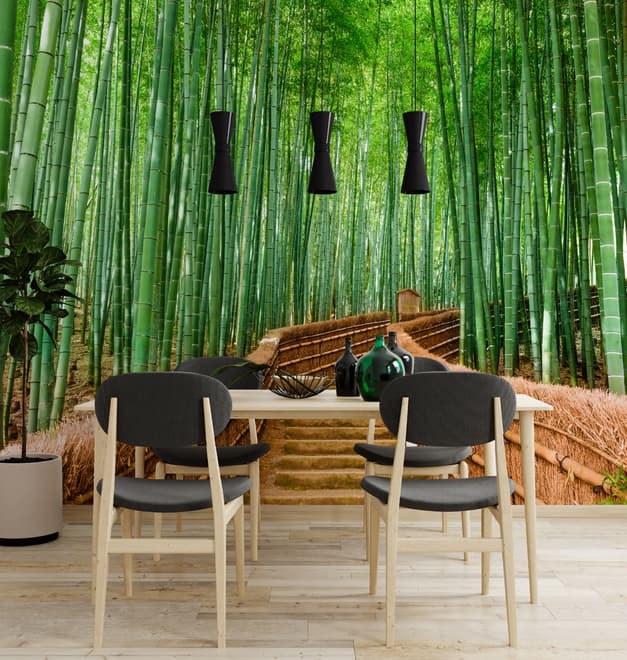 Bamboo Forest Oasis Wallpaper Mural