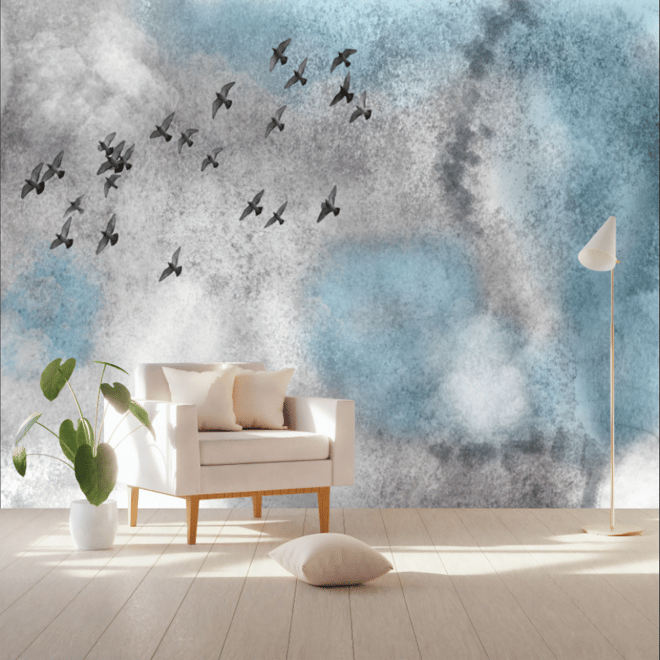 Watercolor Splash Art Wallpaper Mural