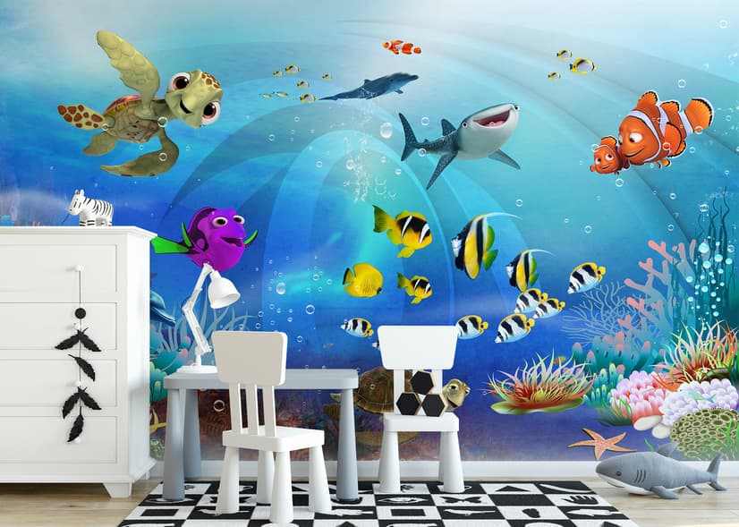 Cartoon Undersea Wallpaper Mural