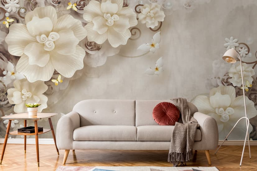 Vintage Water Lily Pond Wallpaper Mural