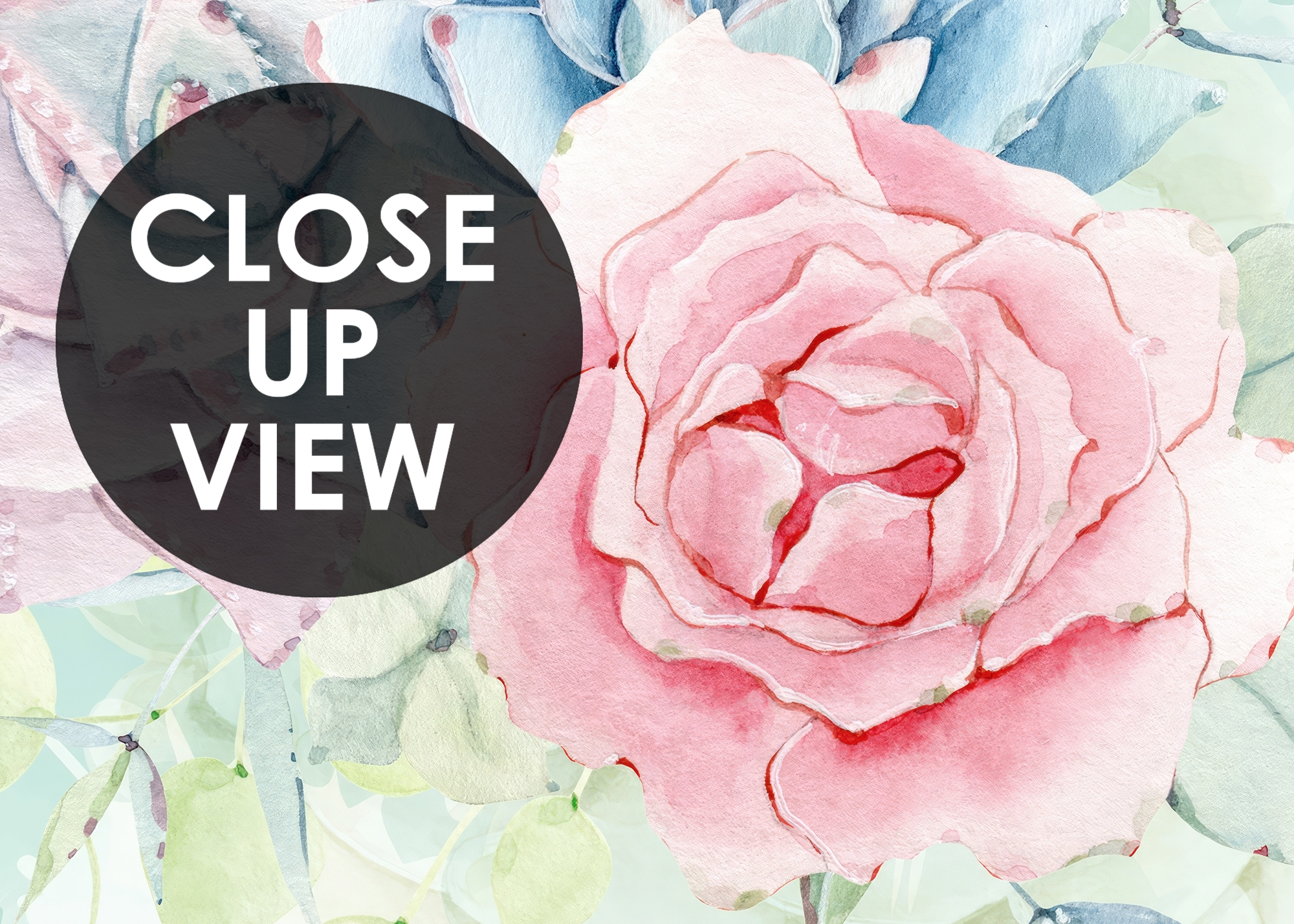Watercolor Soft Floral Wallpaper Mural