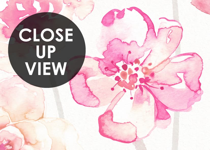 Pink Romantic Floral Wallpaper Mural