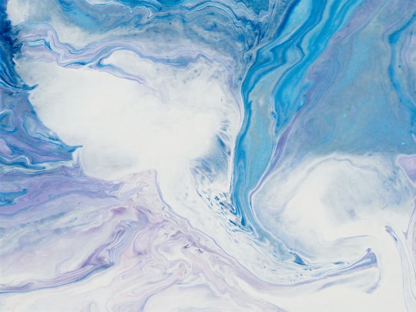 Papier peint panoramique abstrait à motifs de vagues turquoise