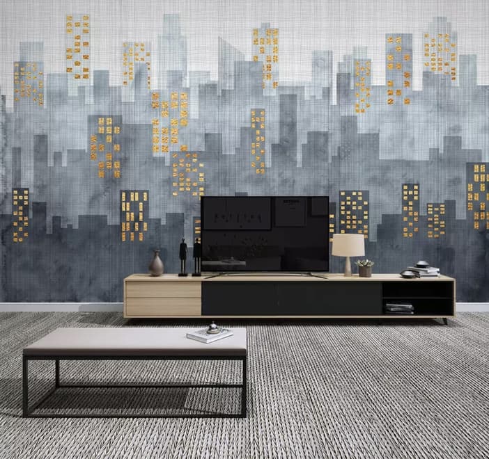 City Silhouette Wallpaper Mural