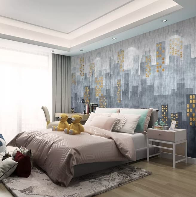 City Silhouette Wallpaper Mural