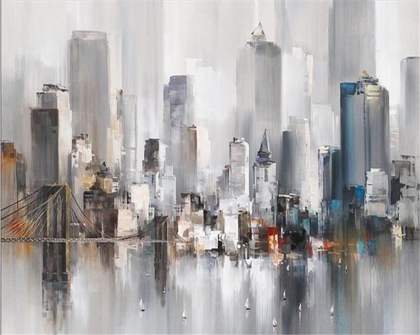Aquarellmalerei New York City Landschaft Fototapete