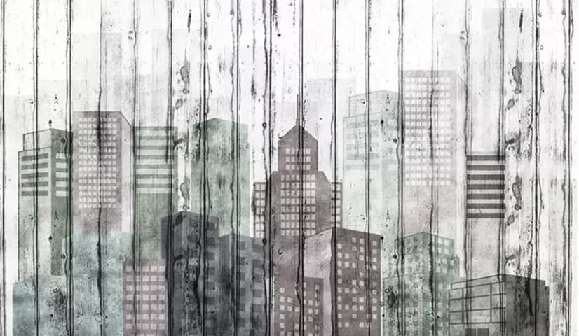 Cityscape Wallpaper Mural