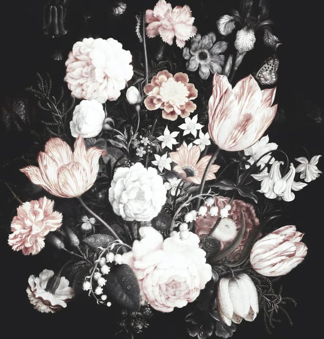 Dutch Floral Bouqet Wallpaper Mural