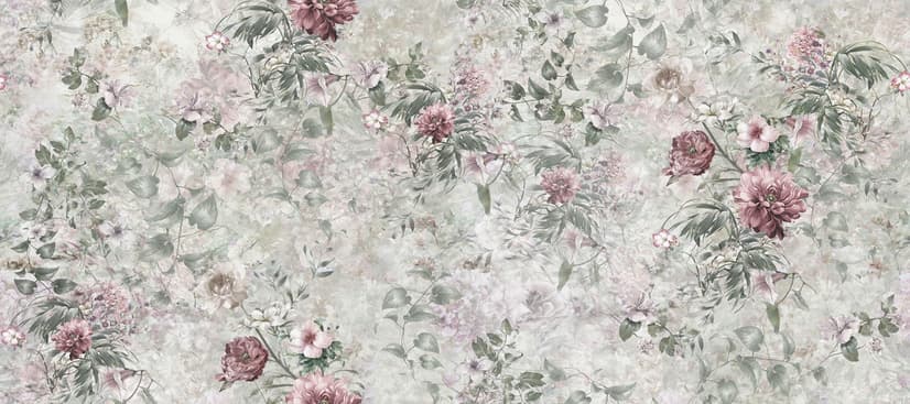 Vintage Floral Wallpaper Mural