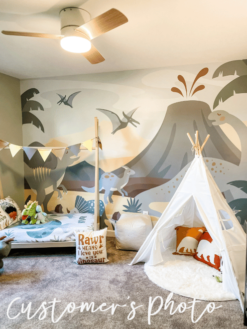 Kids Soft Dinosaurs Wallpaper Mural