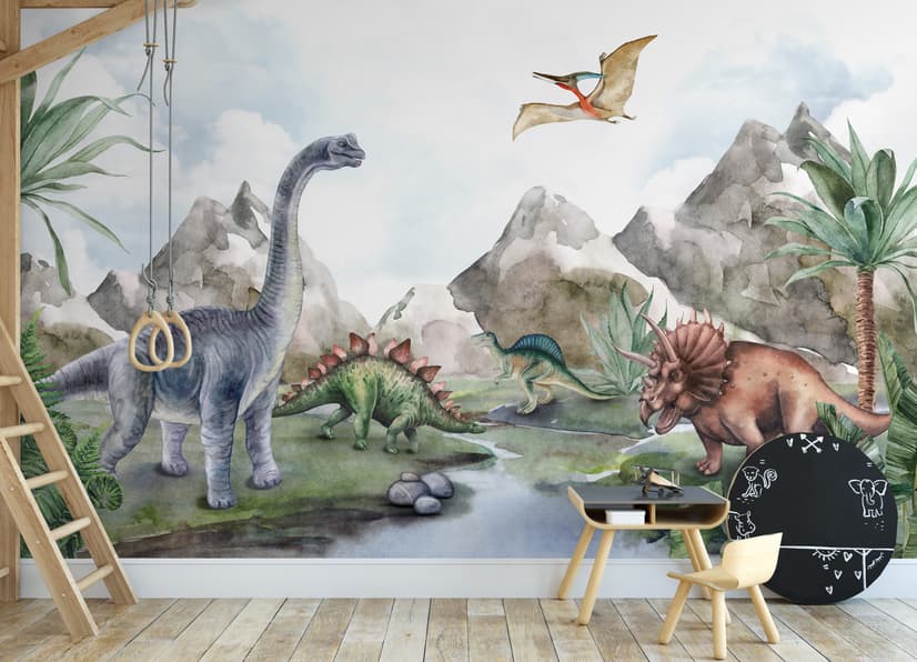 Kids Softs Dinosaur Jurassic World Wallpaper Mural