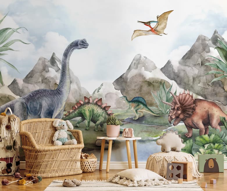 Kids Softs Dinosaur Jurassic World Wallpaper Mural