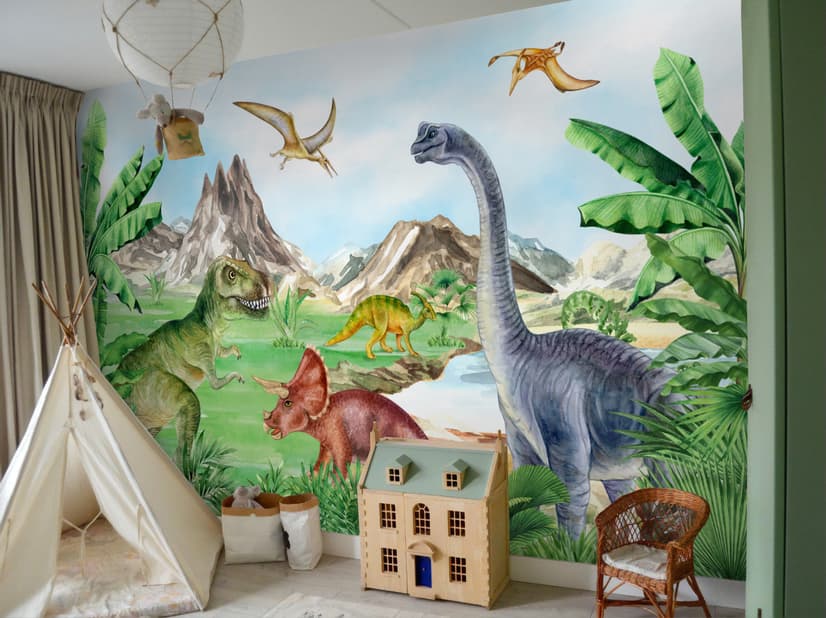 Kids Prehistoric Dinosaur Wallpaper Mural