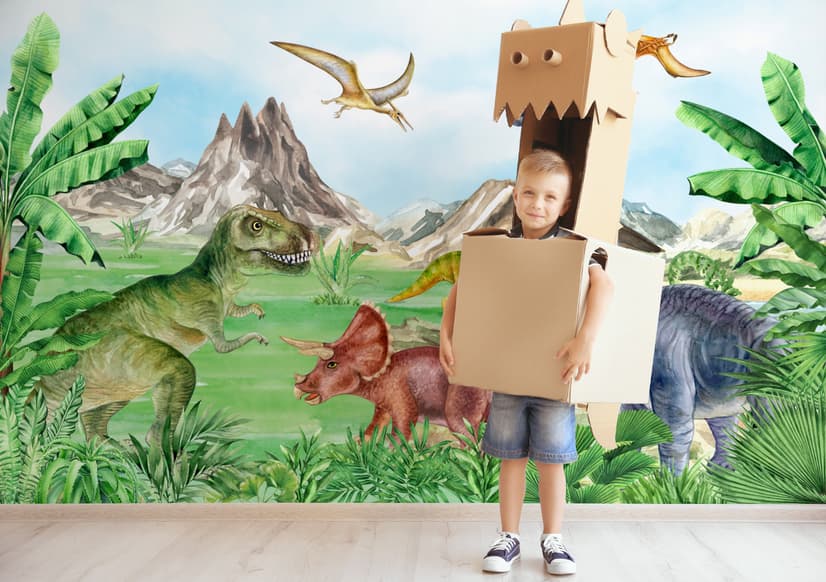 Kids Prehistoric Dinosaur Wallpaper Mural