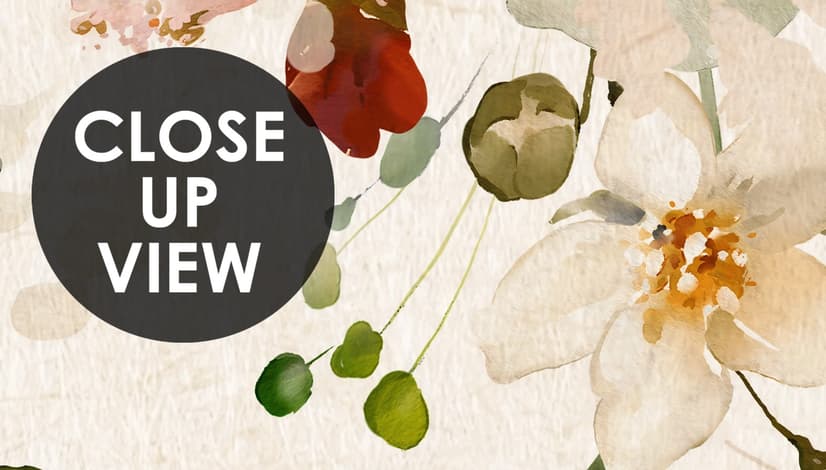 Watercolor Soft Peony Floral Blossom Wallpaper Mural