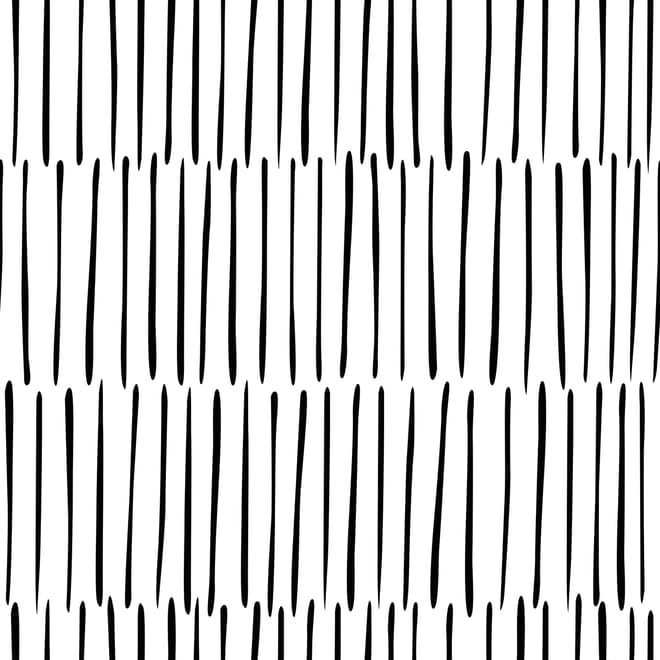Abstract Minimalistic Black and White Line Wallpaper Mural