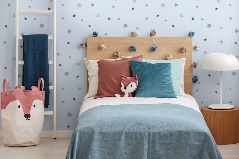 Soft Colorful Shining View Stars for Nursery Wallpaper Mural