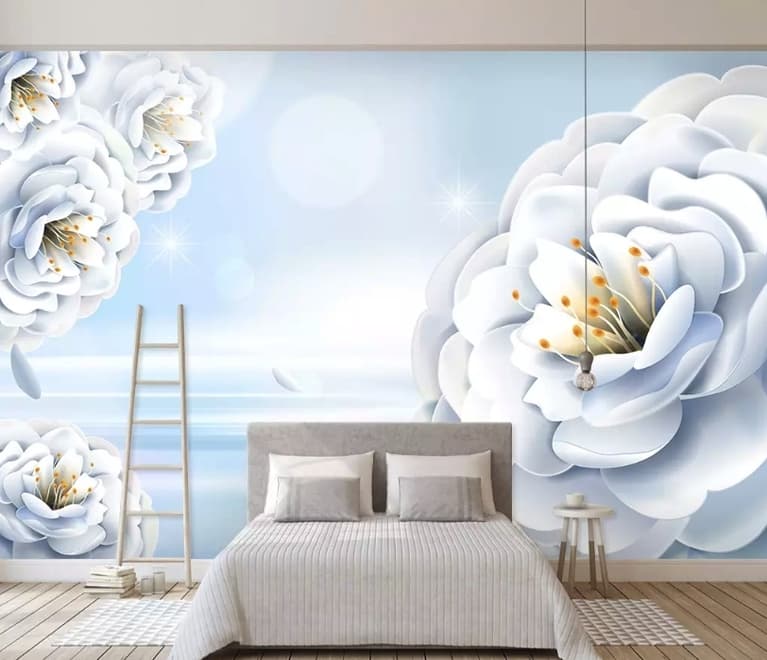 Abstract Art Floral Wallpaper Mural