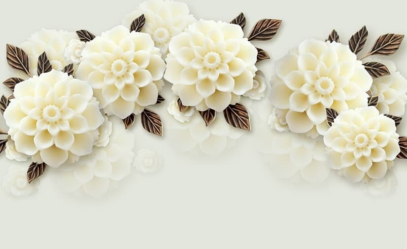 Hydrangea Floral Wallpaper Mural