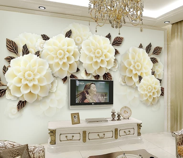 Hydrangea Floral Wallpaper Mural