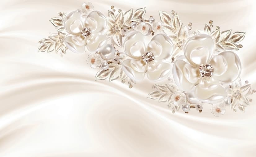 Nordic Daisy Floral Wallpaper Mural